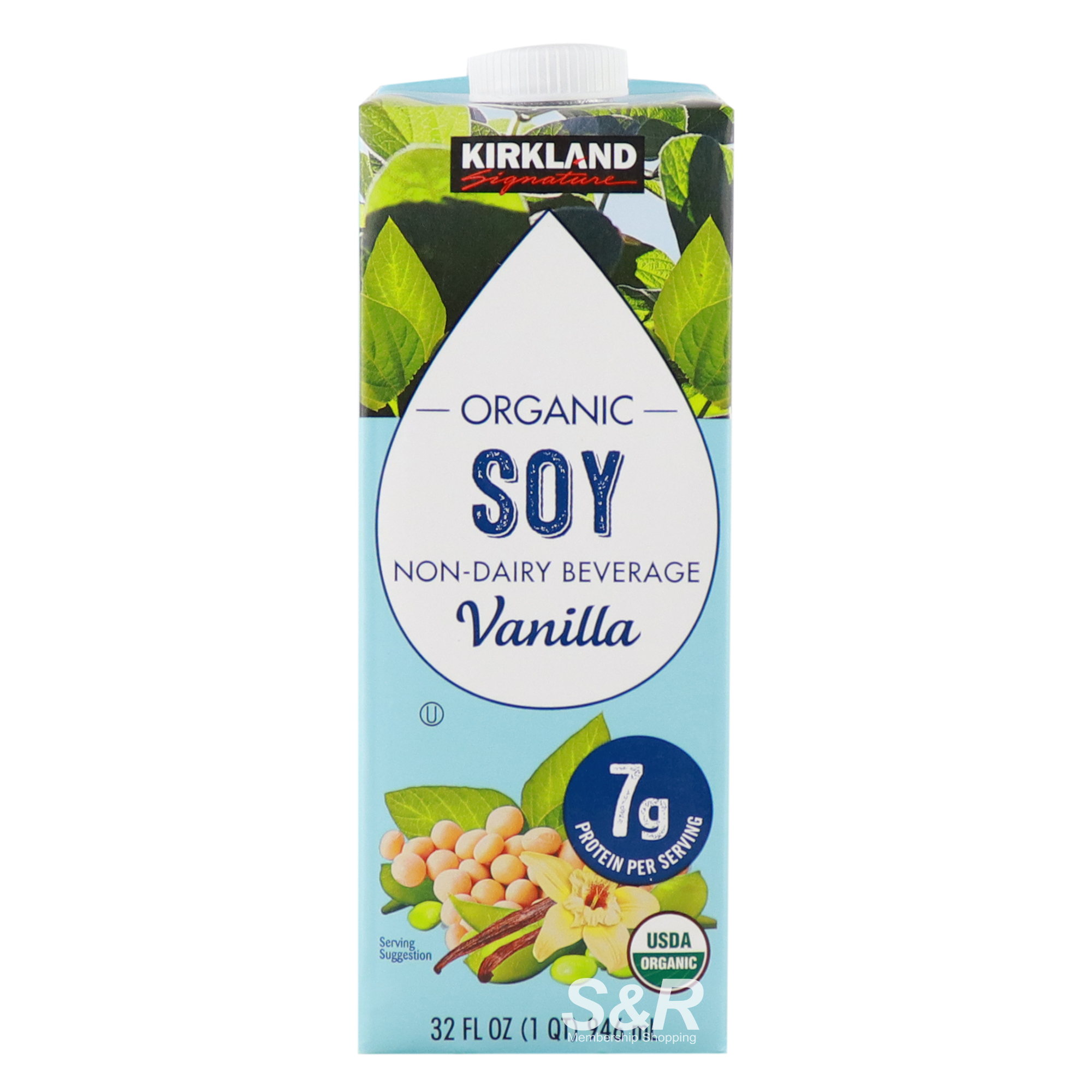 Kirkland Signature Organic Soy Non-dairy beverage Vanilla 946mL Kirkland Signature Organic Soy Non-dairy beverage Vanilla 946mL